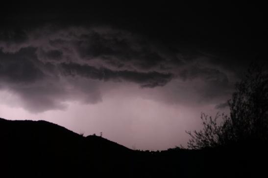 Starkes Gewitter bei Nacht am 21.06.2012