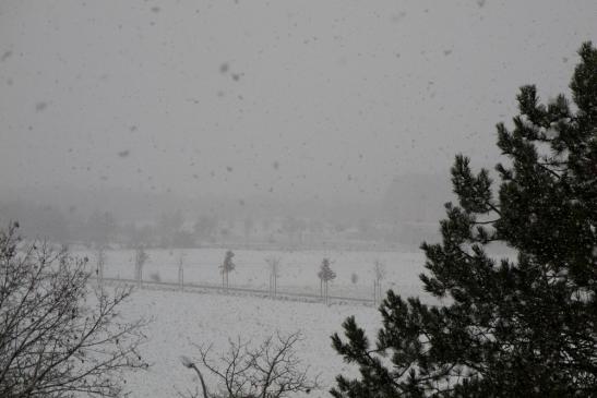 Kräftige Schneefälle in Südbayern am 29.11.2012