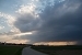 Aprilgewitter im Abendlicht am 18.04.2013