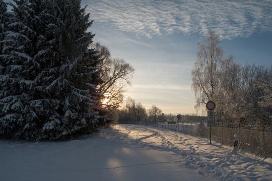 Ein kalter, aber sonniger Wintermorgen am 02.01.2015