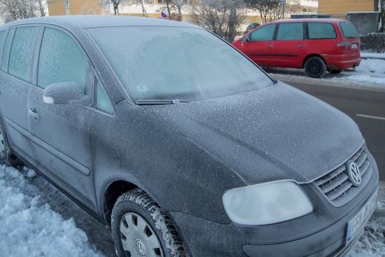 Tiefgefrorenes Auto