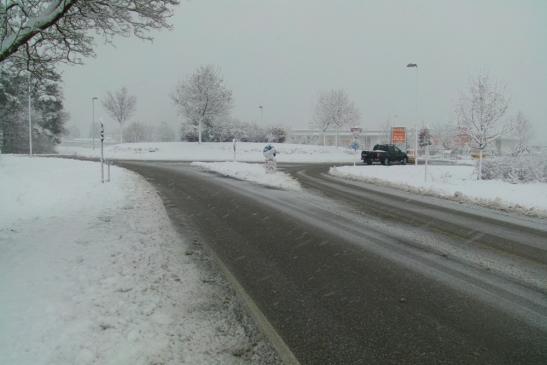 Geräumte Straßen werden wieder weiß