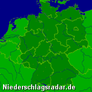 Aktuelles Niederschlagsradar für Deutschland